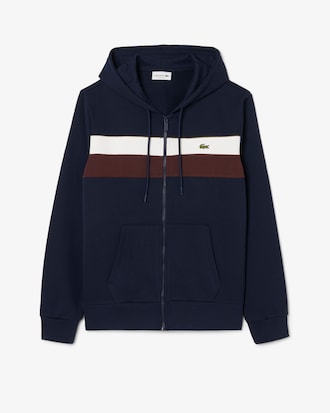 Men's Zip-Up Colorblock Hoodie
