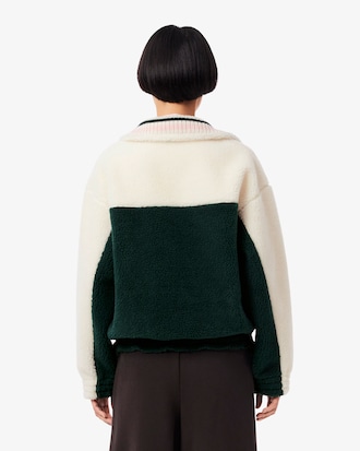 Women's High-Neck Oversized Fleece Sweatshirt