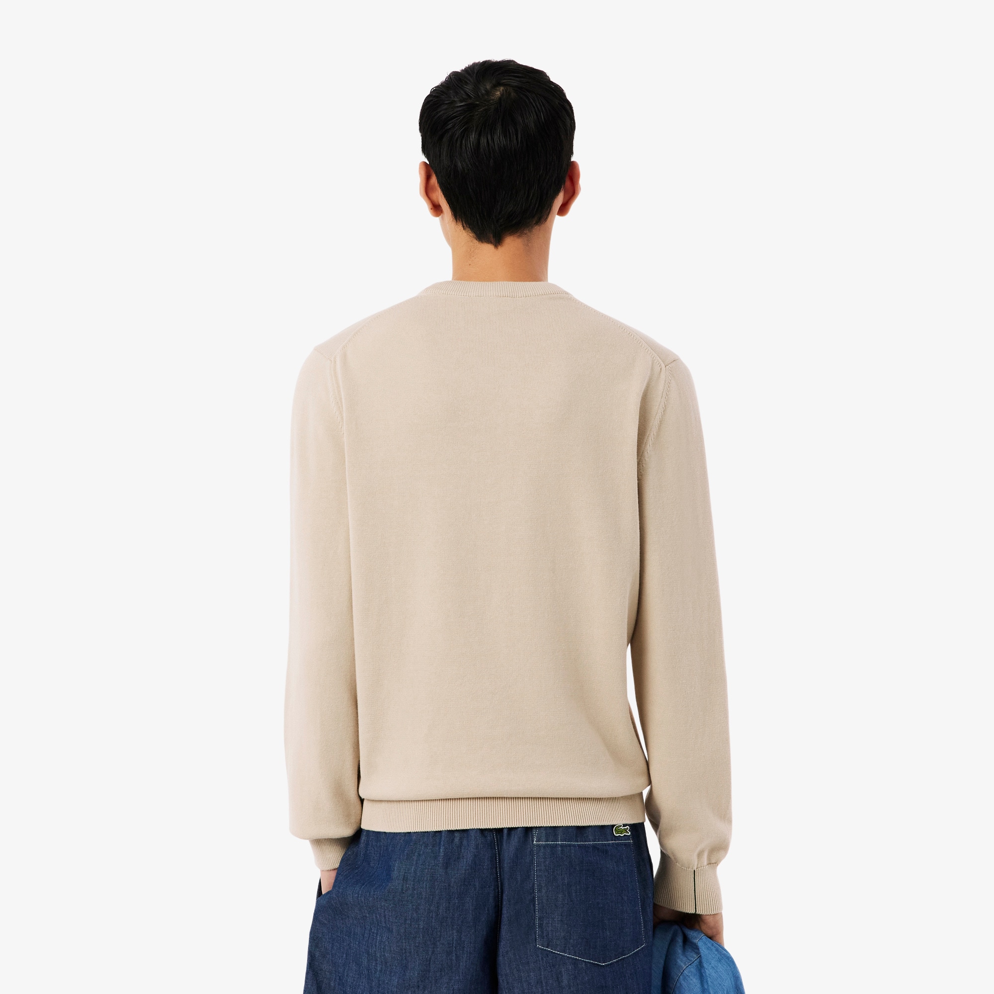 Men's Crew Neck Cotton Sweater - Sweaters & Sweatshirts - New In