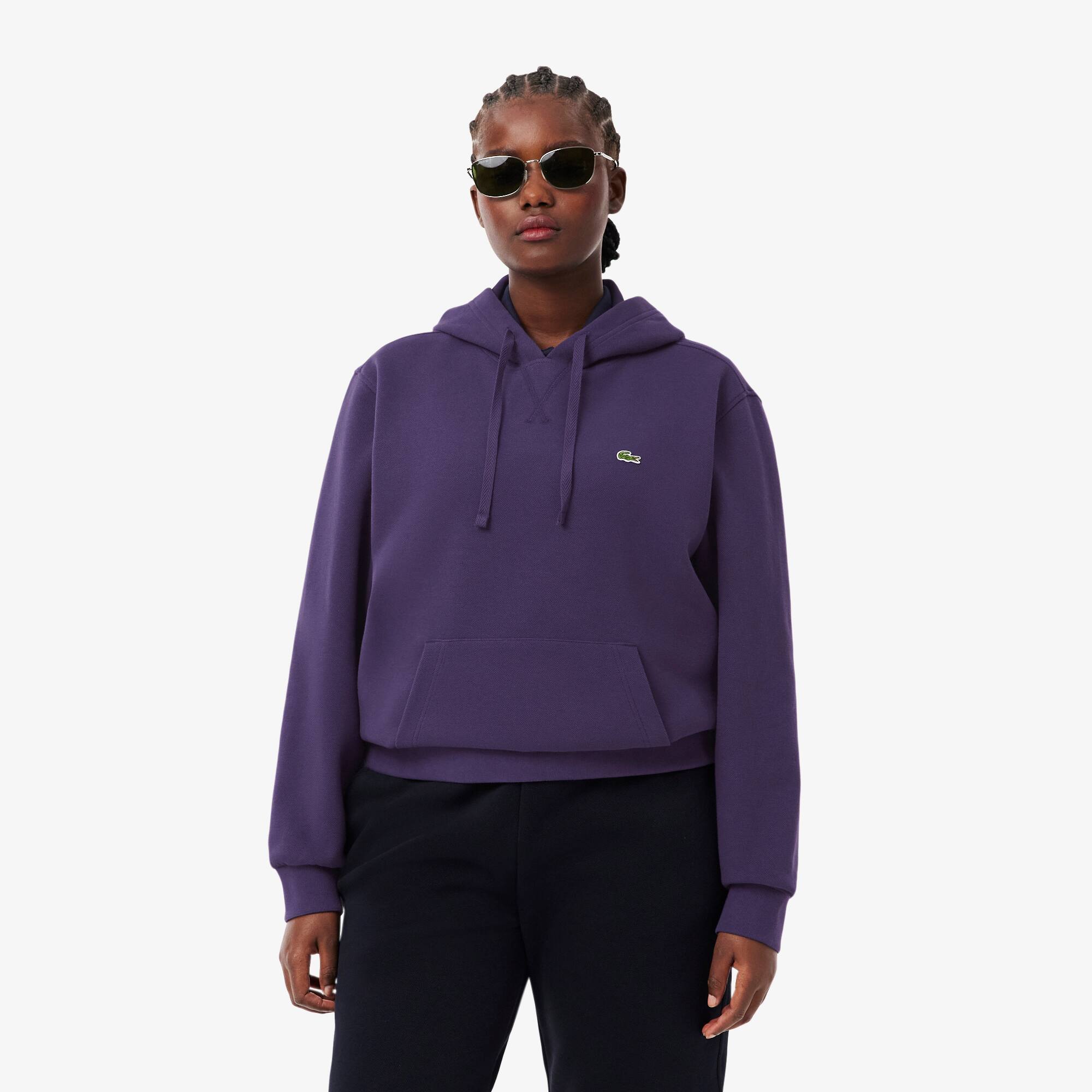 Women's Piqué Hoodie - Sweaters & Sweatshirts - New In 2026 | Lacoste