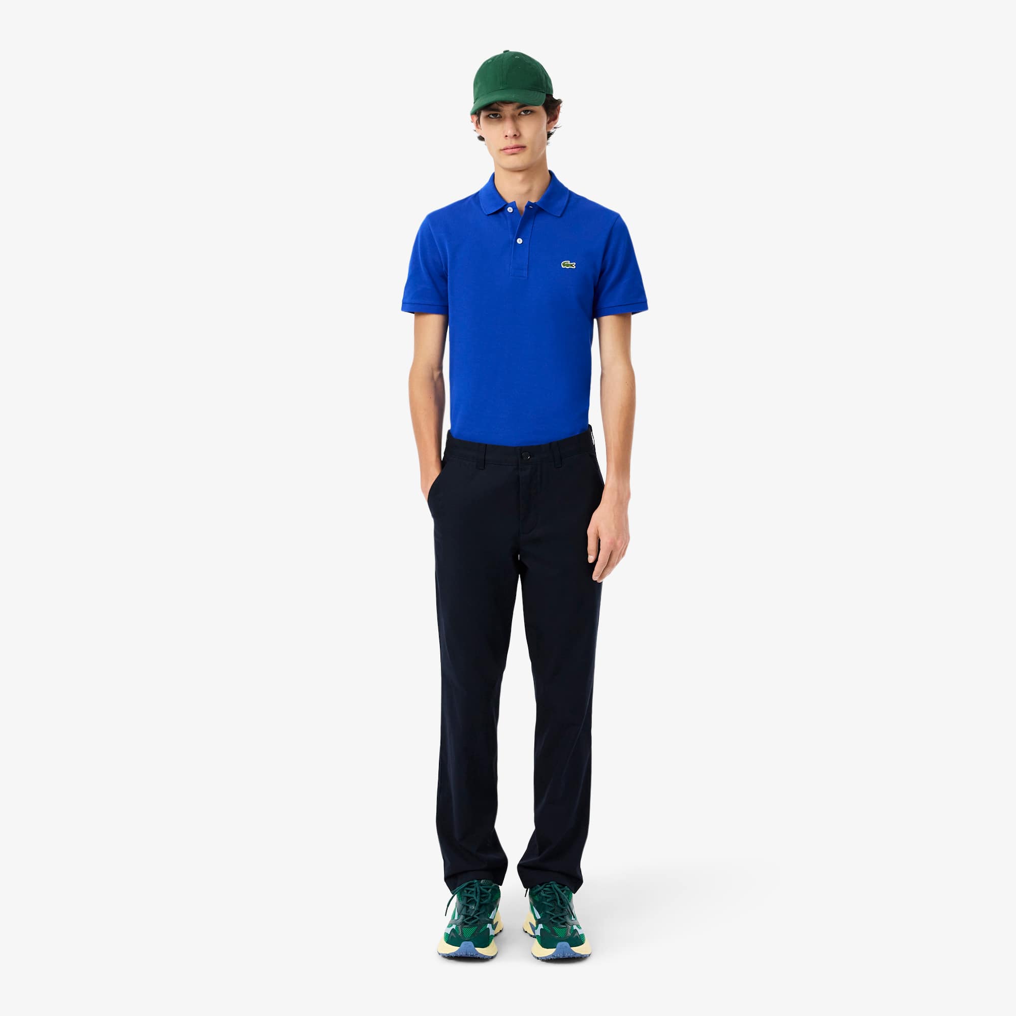 Lacoste Men's Regular Fit Cotton Chino Pants - 38/32 In Blue