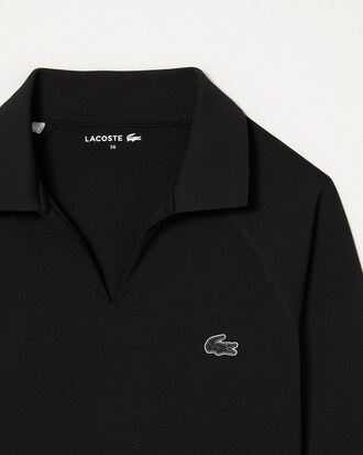 Women&rsquo;s Long Sleeve Cropped Polo Shirt