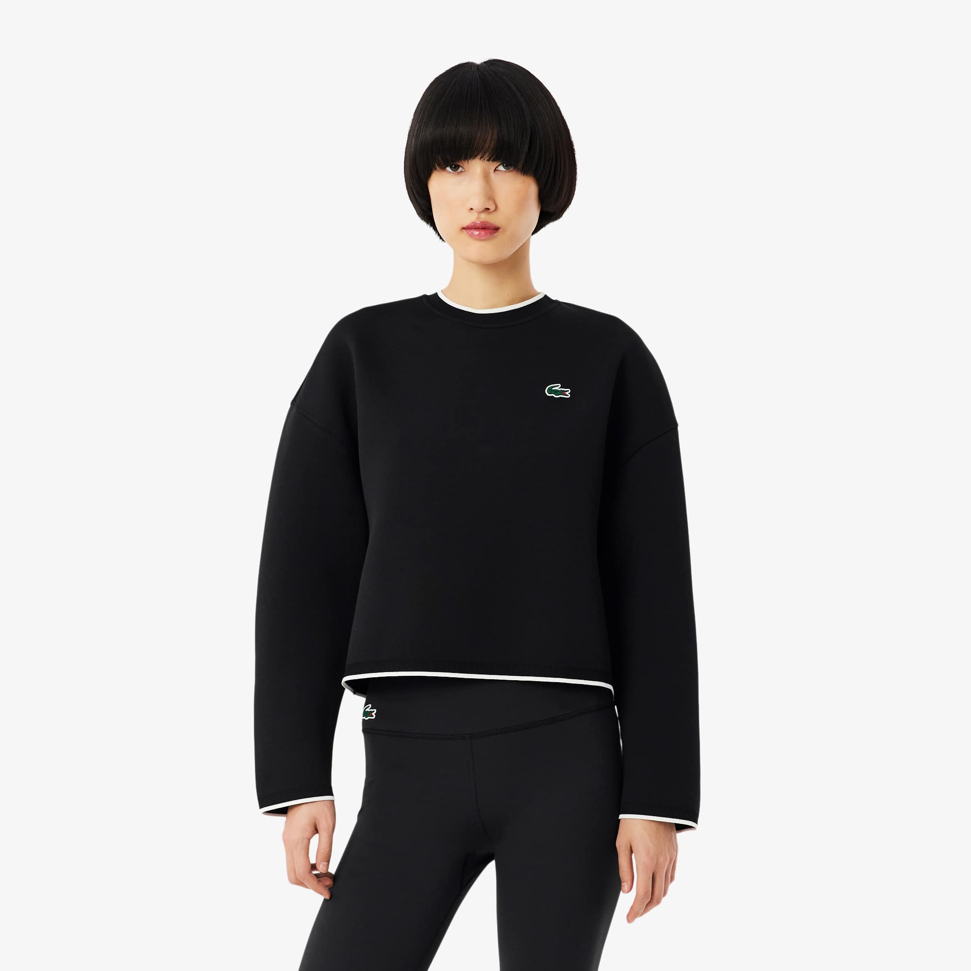 Lacoste Women's Contrast Trim Sport Sweatshirt