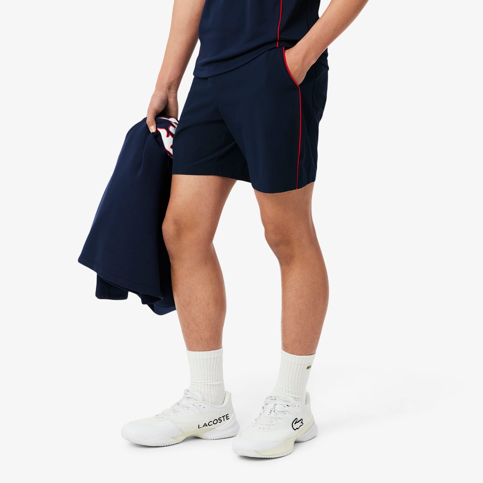 【新品・未使用】LACOSTE SPORTSテニスショーツ ネイビーサイズ2 French Tennis Team Shorts - Shorts & Swim - New In 2026 | Lacoste