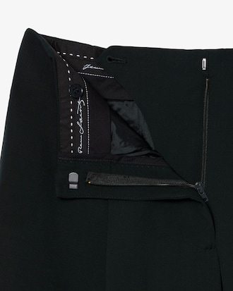 Runway Wide Fit Wool Blend Pants