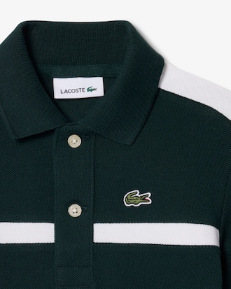 Polo de Petit Piqu&eacute; con Bloques de Color