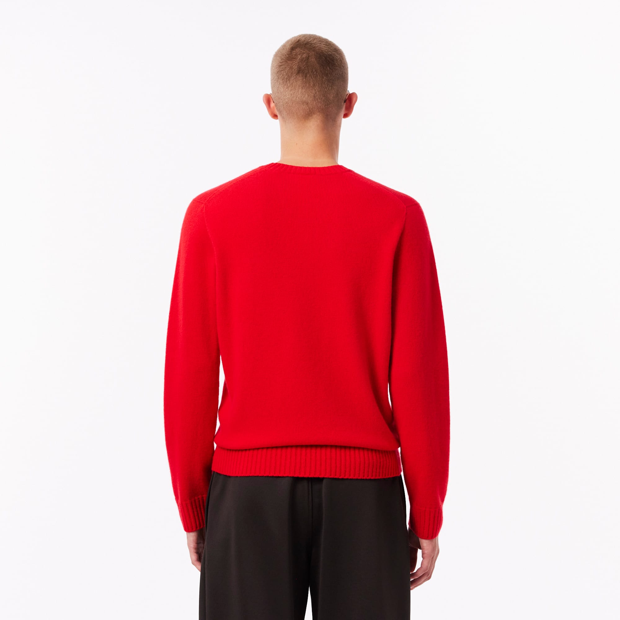 Men's 3D Knit Cashmere Crew Neck Sweater