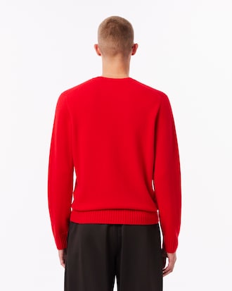 Men's 3D Knit Cashmere Crew Neck Sweater