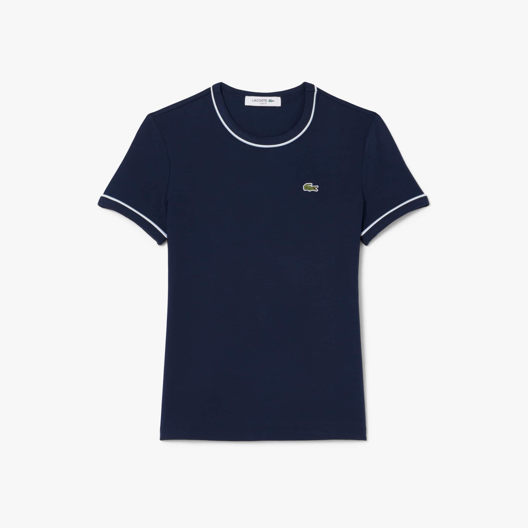 Women's Contrast Trim Jersey T-Shirt - Organic Cotton - New In