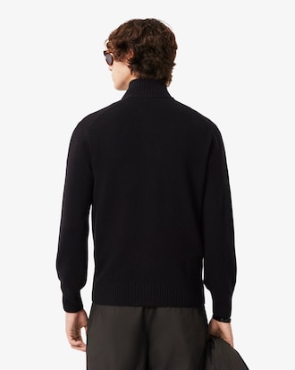Men's Wool Zip-Up Sweater