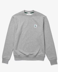 Unisex Lacoste LIVE Patch Cotton Fleece Sweatshirt