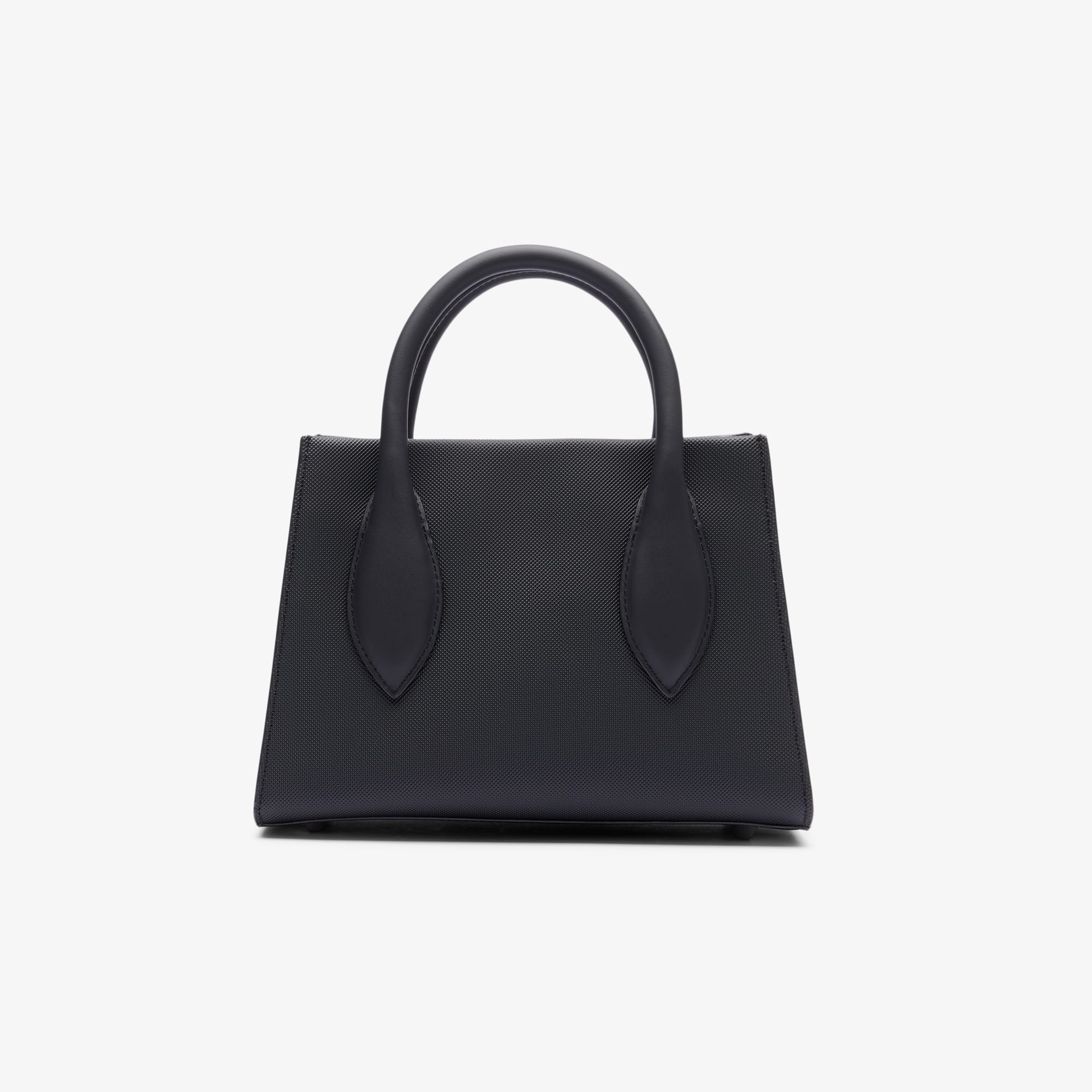 ★LACOSTE★ Women's Jelly Top Zipper Shopper Bag Black Patte Lacoste Womens Shopping Bag, Black (000) - Nf1888Po, One