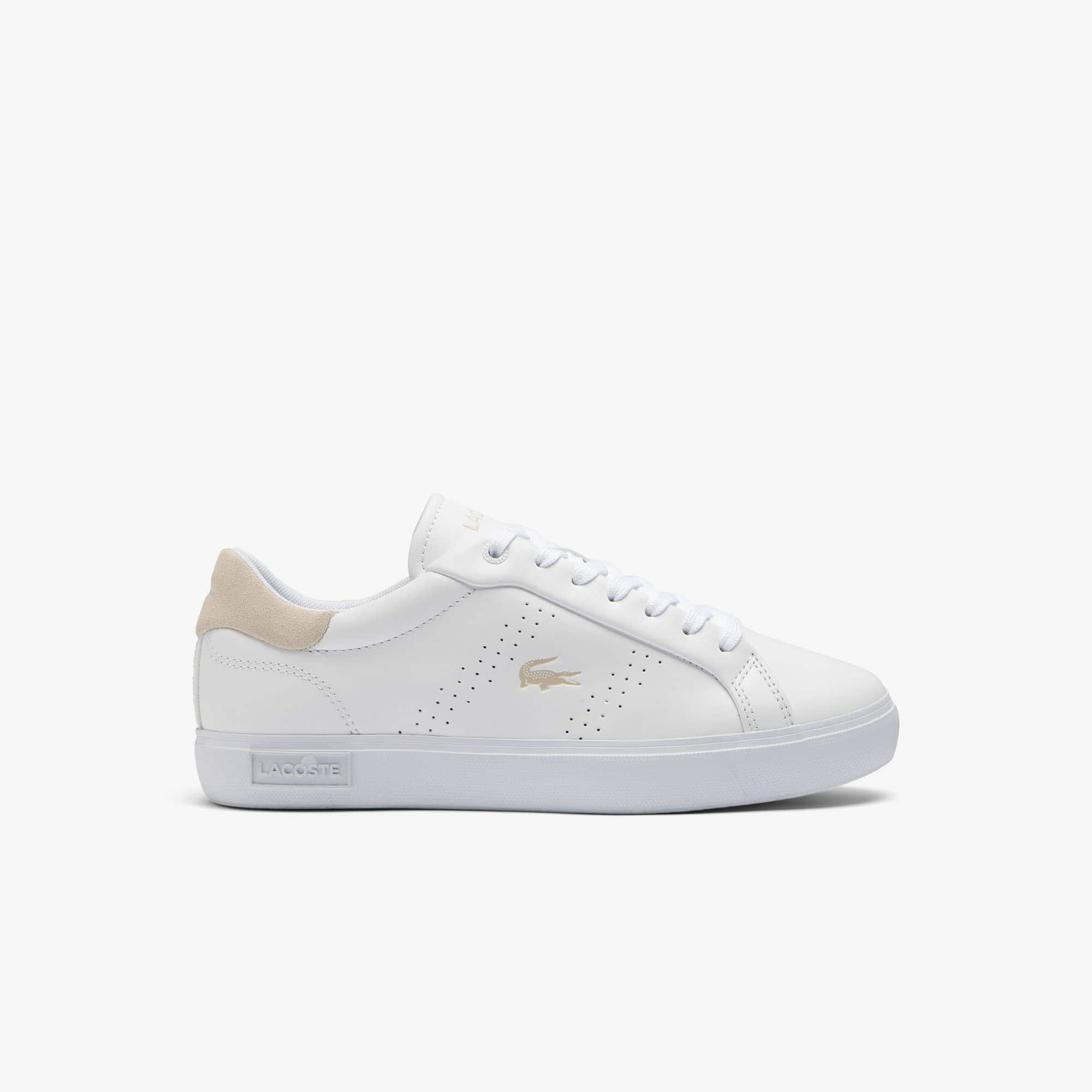 Lacoste Women's Powercourt 2.0 Leather Sneakers - 9.5 In White