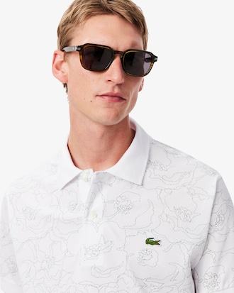 Men's Classic Fit Flower Print L.12.12 Polo
