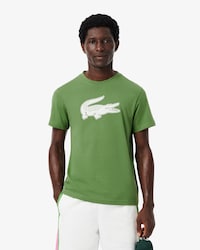 T-shirt Homme Lacoste Sport en jersey respirant avec imprim&eacute; crocodile 3D