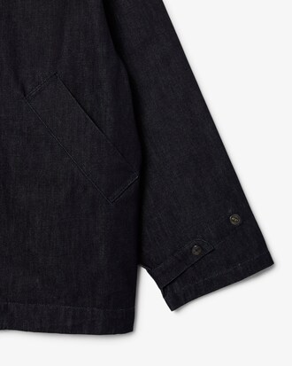 Runway High Neck Indigo Denim Jacket