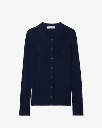 Women's Merino Wool 3D Knit Cardigan