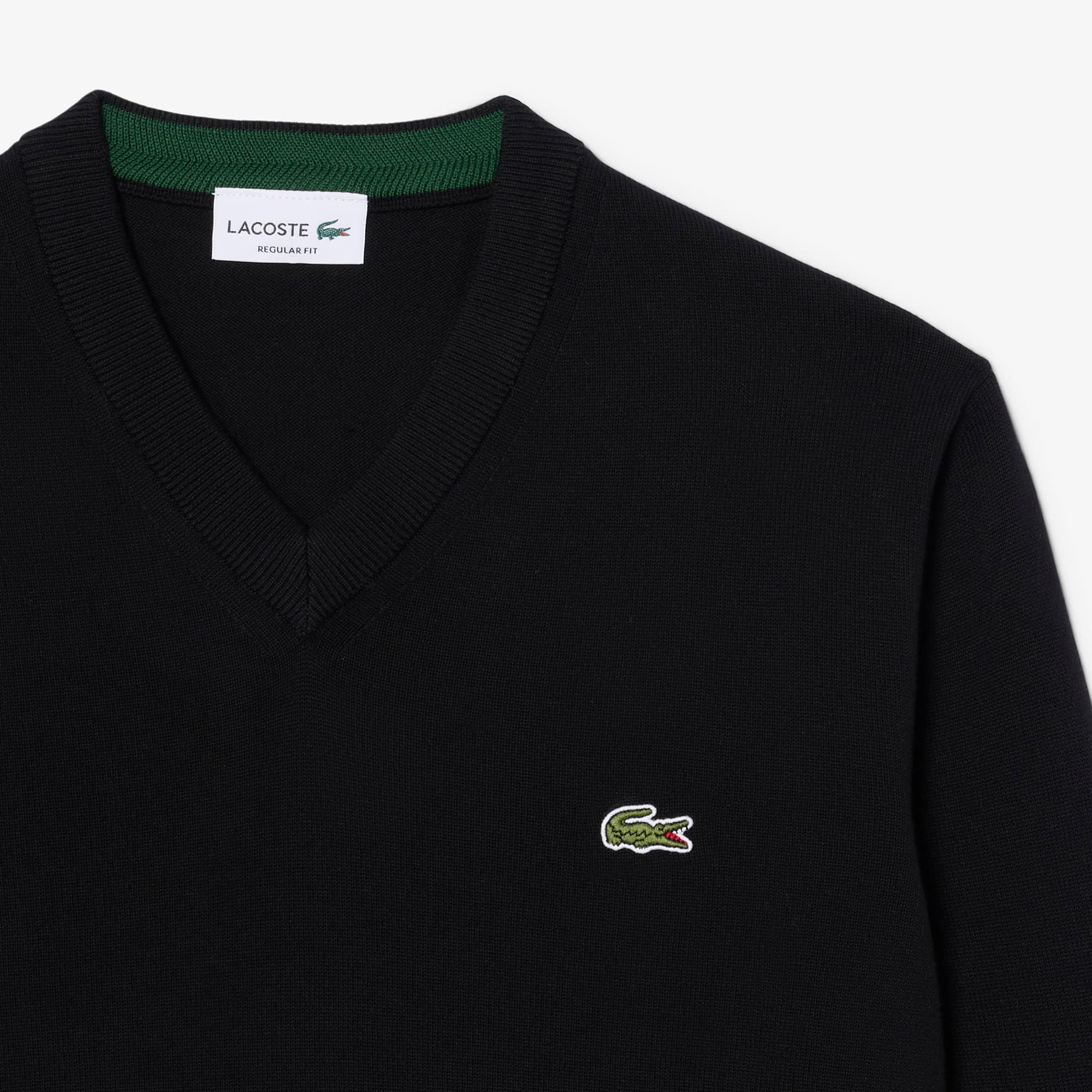 Men's Cotton V-Neck Sweater - Sweaters & Sweatshirts - New In 2026