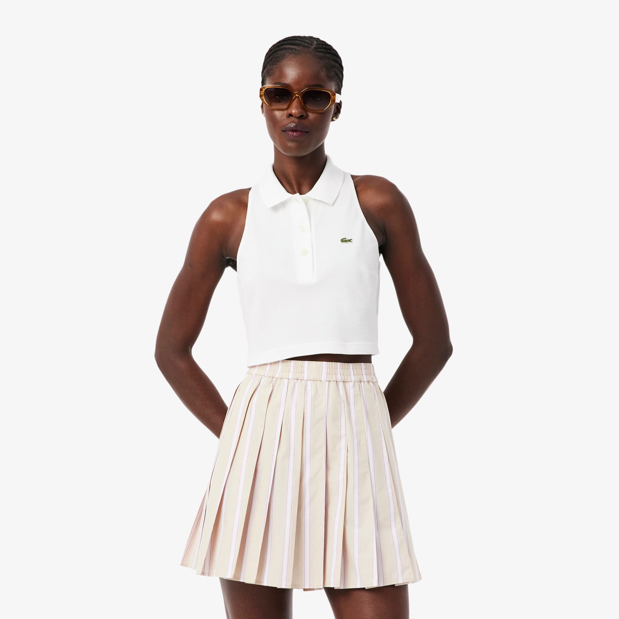 Sleeveless Piqué Polo
