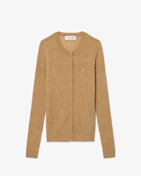 Women's Rib Knit Merino Wool Cardigan