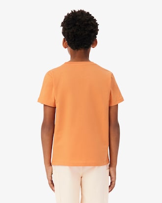 Badge Accent Cotton T-Shirt