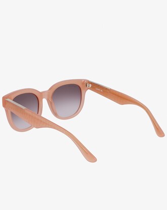Women's Croco Skin Oval Acetate Glasses