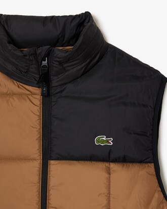 Men's Puffer Vest with Removable Hood