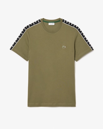 Men's Logo Stripe Cotton T-Shirt