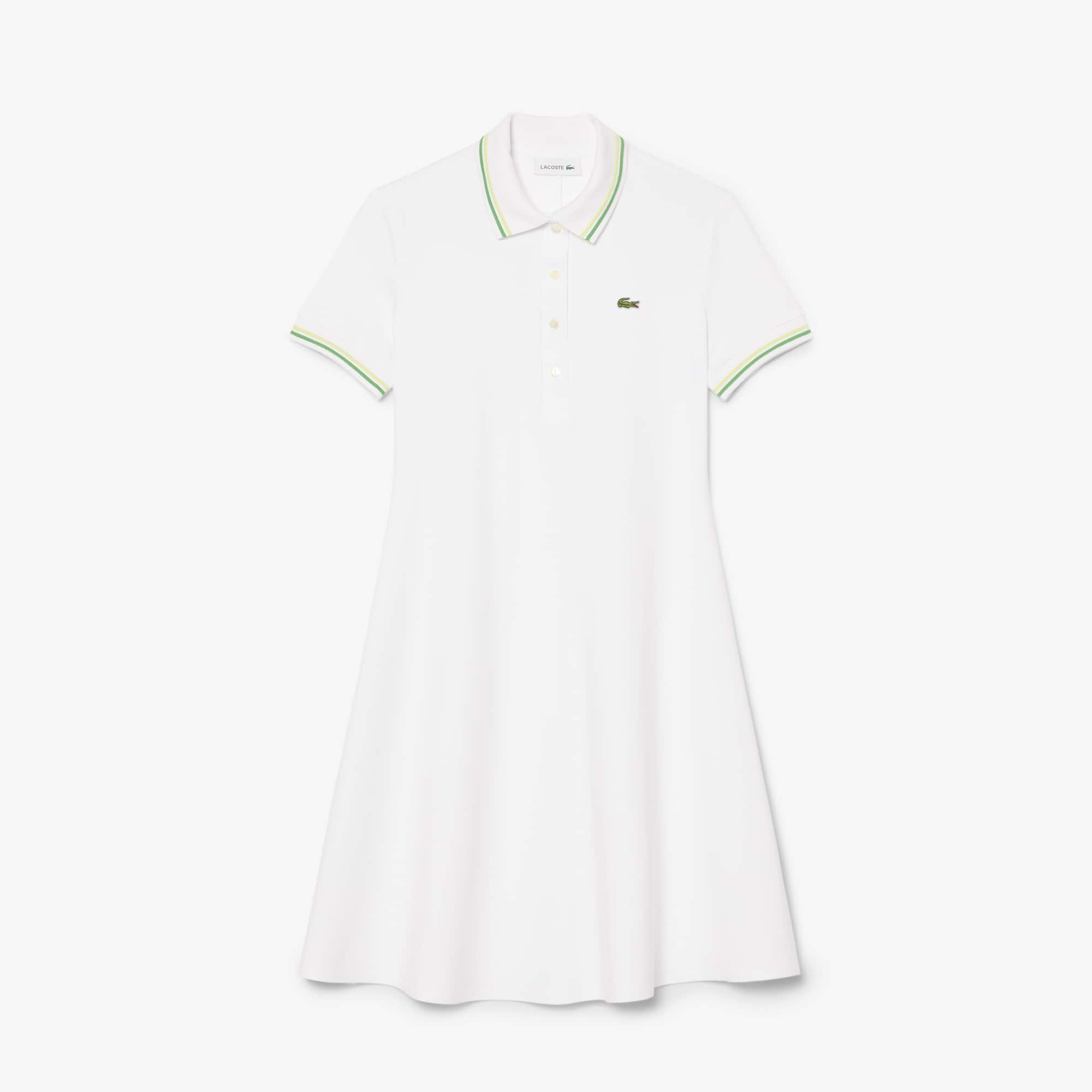 Women's Stretch Polo Collar Skater Dress