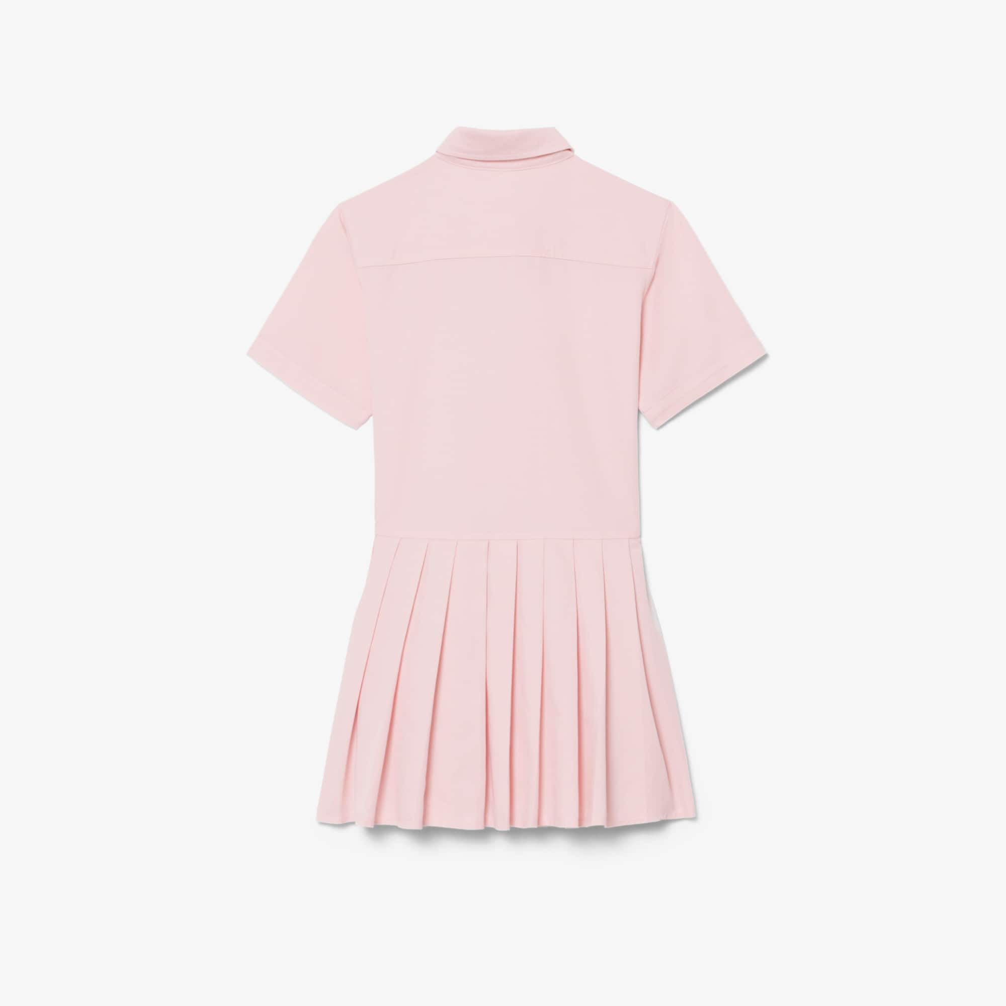 Poplin Pleat Skirt Shirt Dress