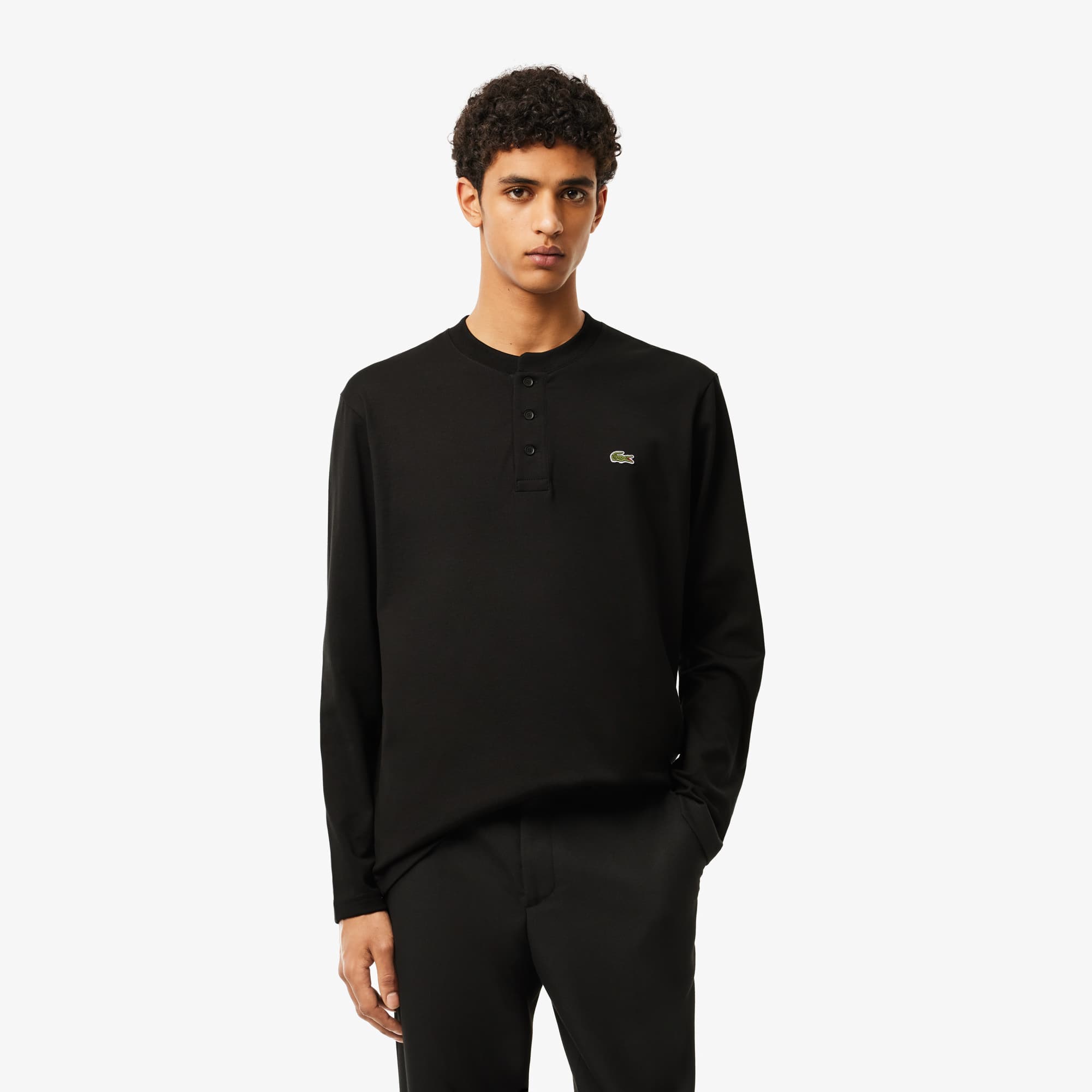 Men's Long Sleeve Henley - T-shirts - New In 2026 | Lacoste