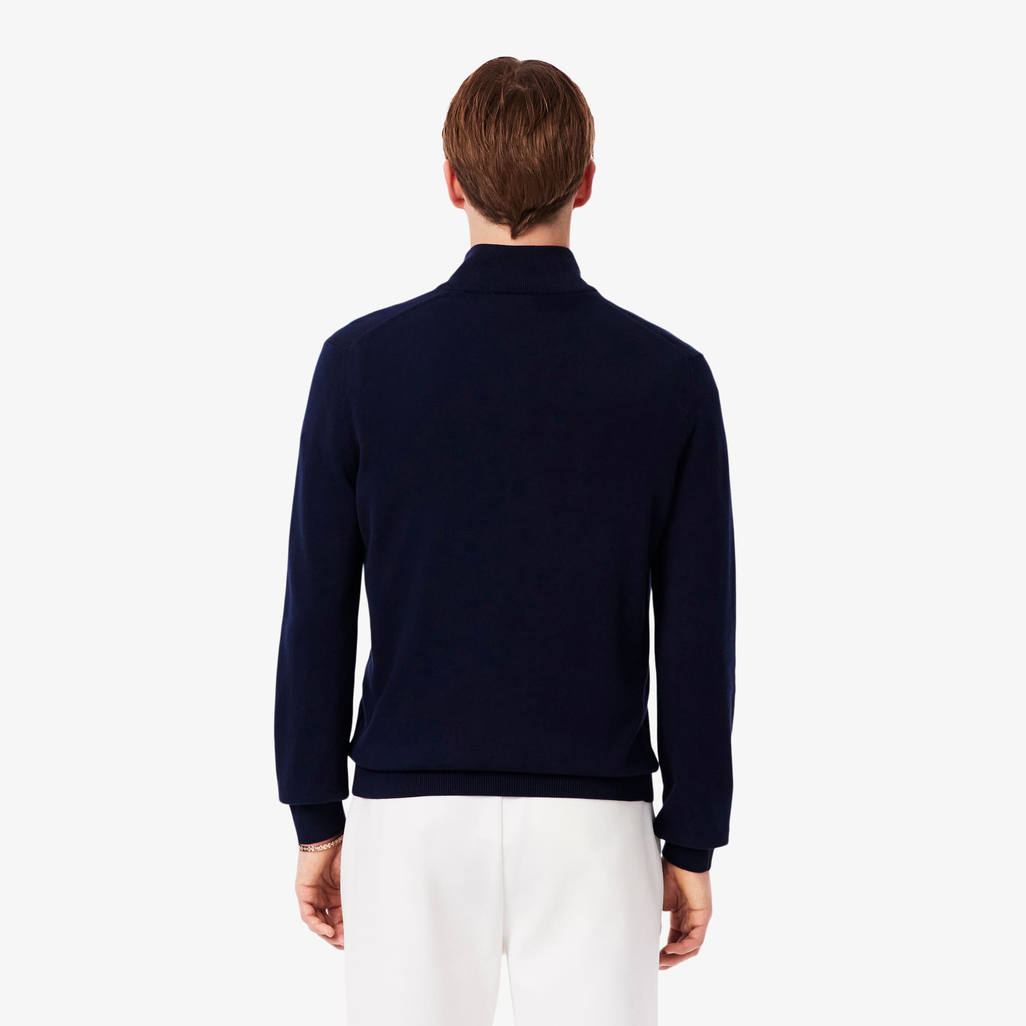 ジャケット・アウター AUTHENTIC series - neck string jumper Men's Zip-Up High-Neck Cotton Sweater - Sweaters
