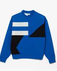 Men's Lacoste Loose Fit Patchwork Effect Sweatshirt