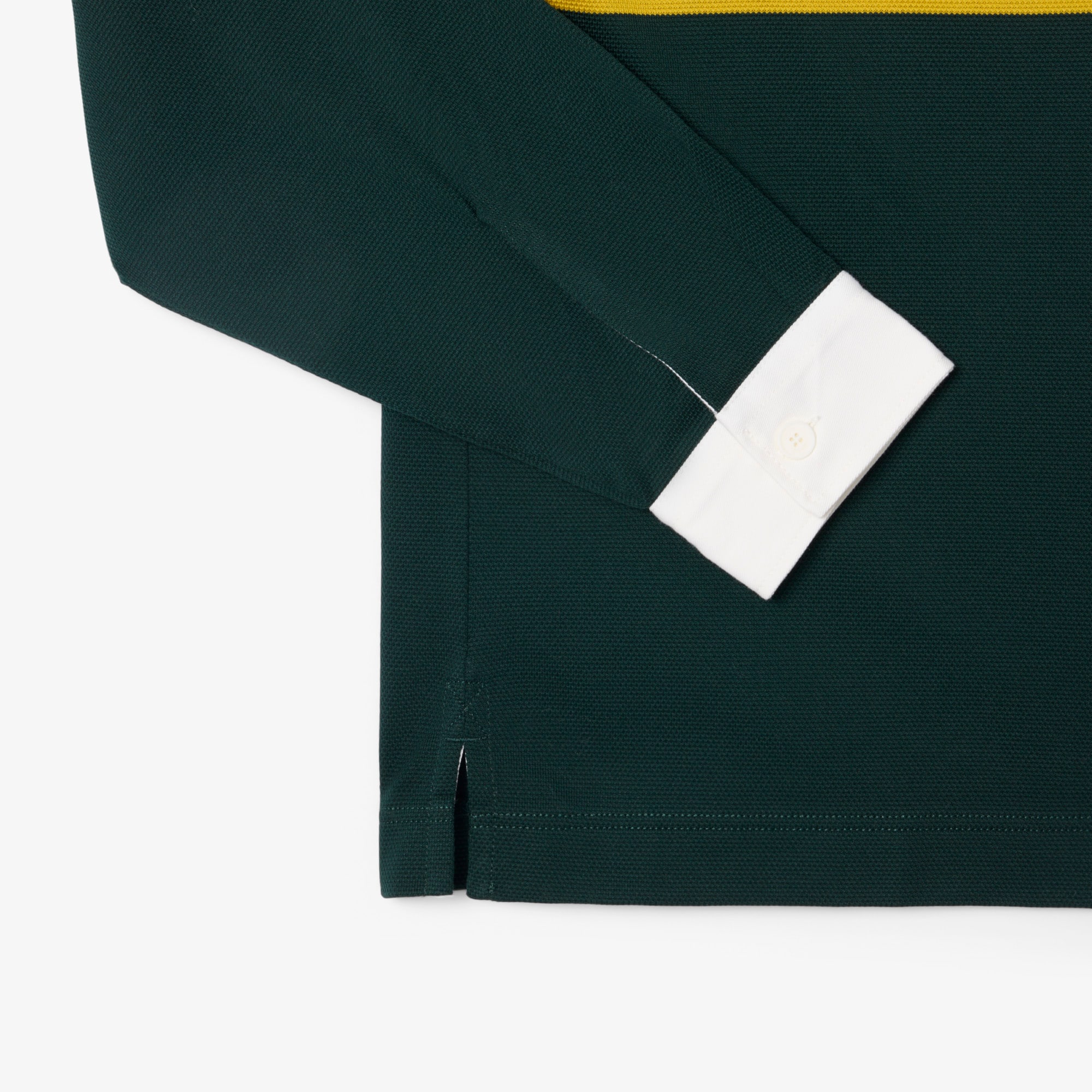 Relaxed Fit Striped Piqué Rugby Polo Shirt