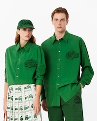 Unisex Embroidery Collection Button Down Shirt
