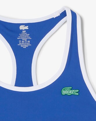 Women's Lacoste x Bandier All Motion Striped Sports Bra