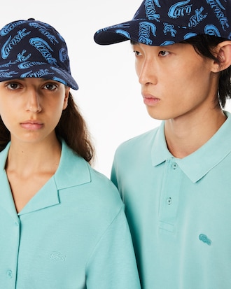 Unisex Organic Cotton Vintage Print Cap
