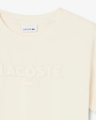Textured Lacoste Cotton T-shirt