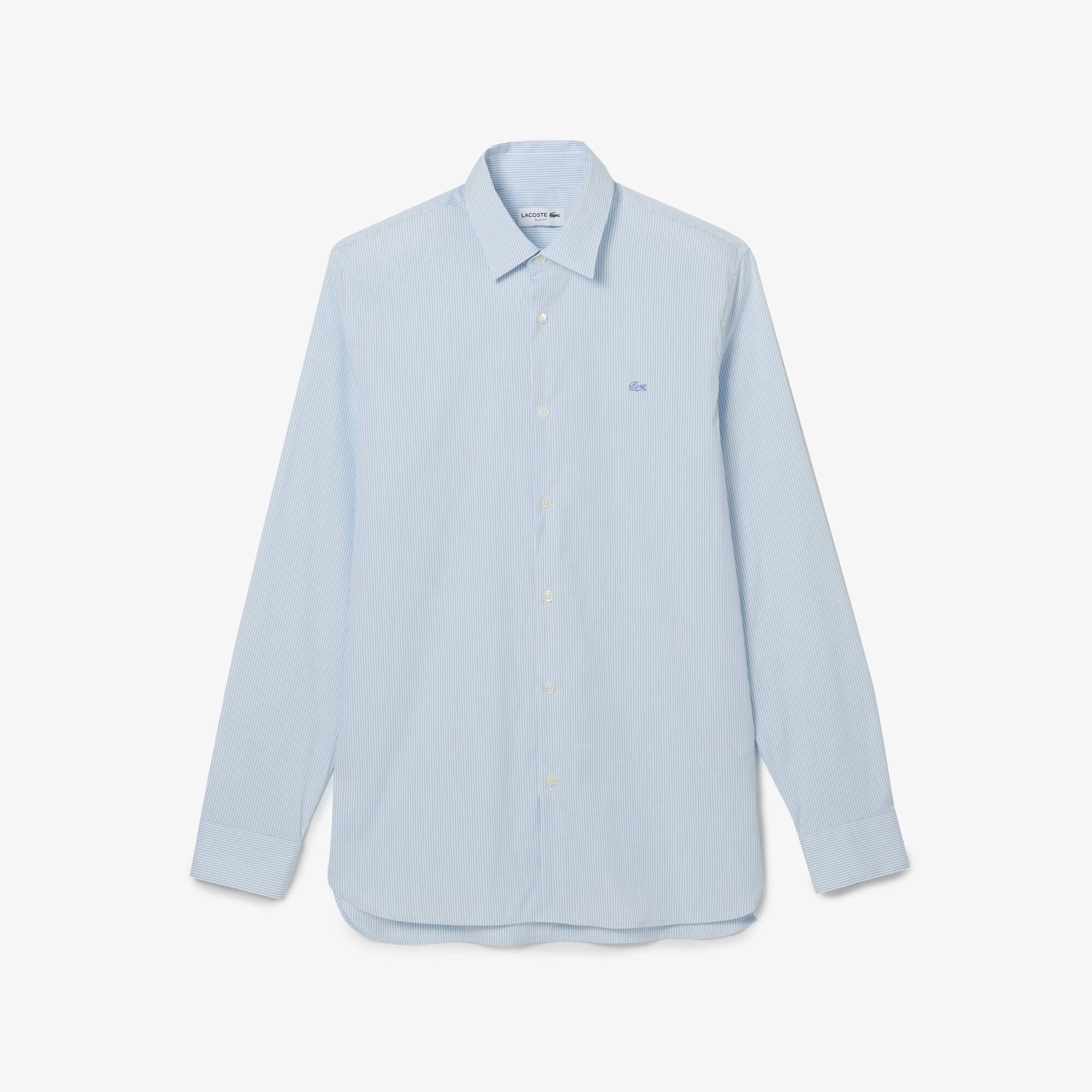 Men's Slim Fit Plaid Poplin Shirt