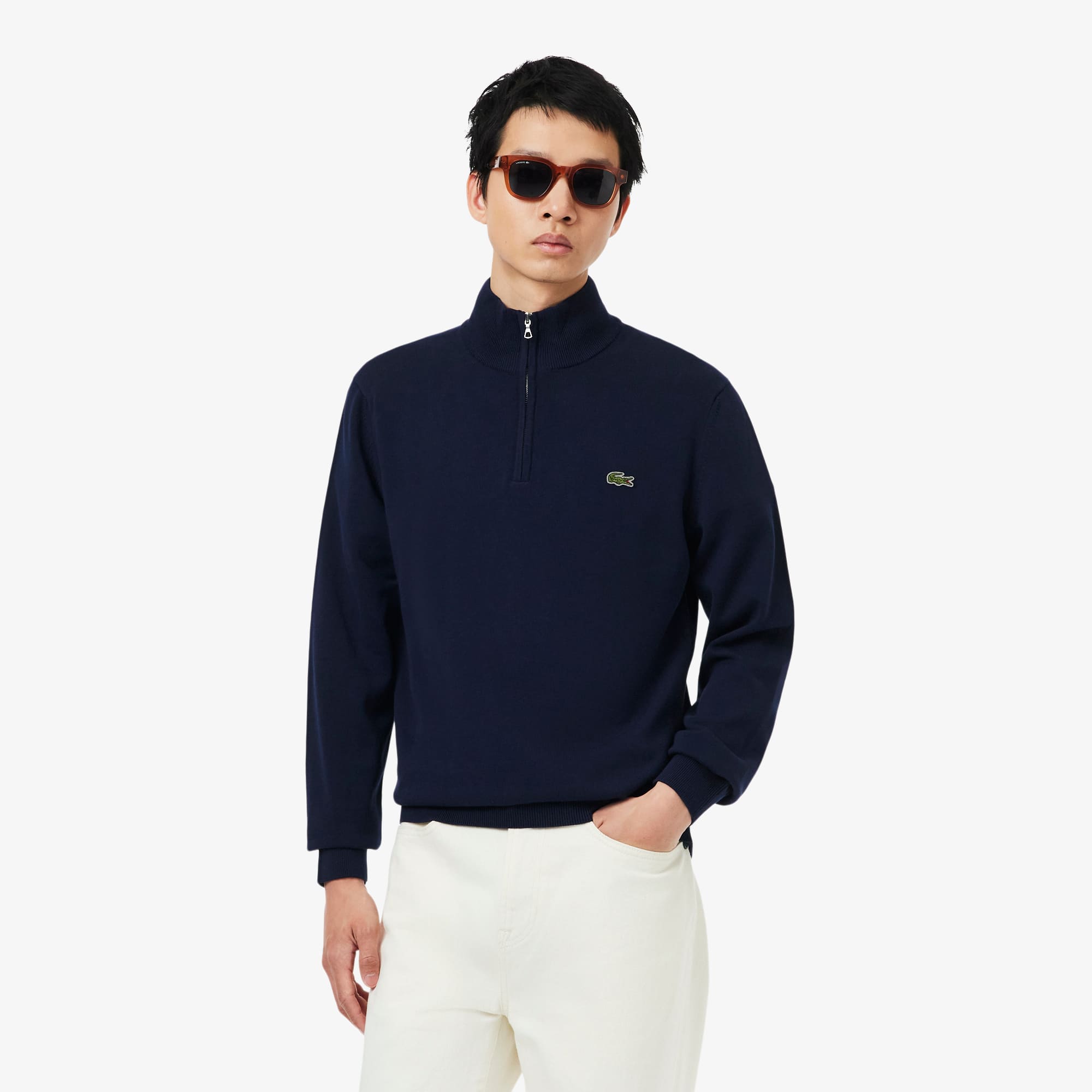 LACOSTE ダークブルー ポロシャツ US L Men's Regular Fit UV Protect Golf Polo - Polo Shirts - New In 2026