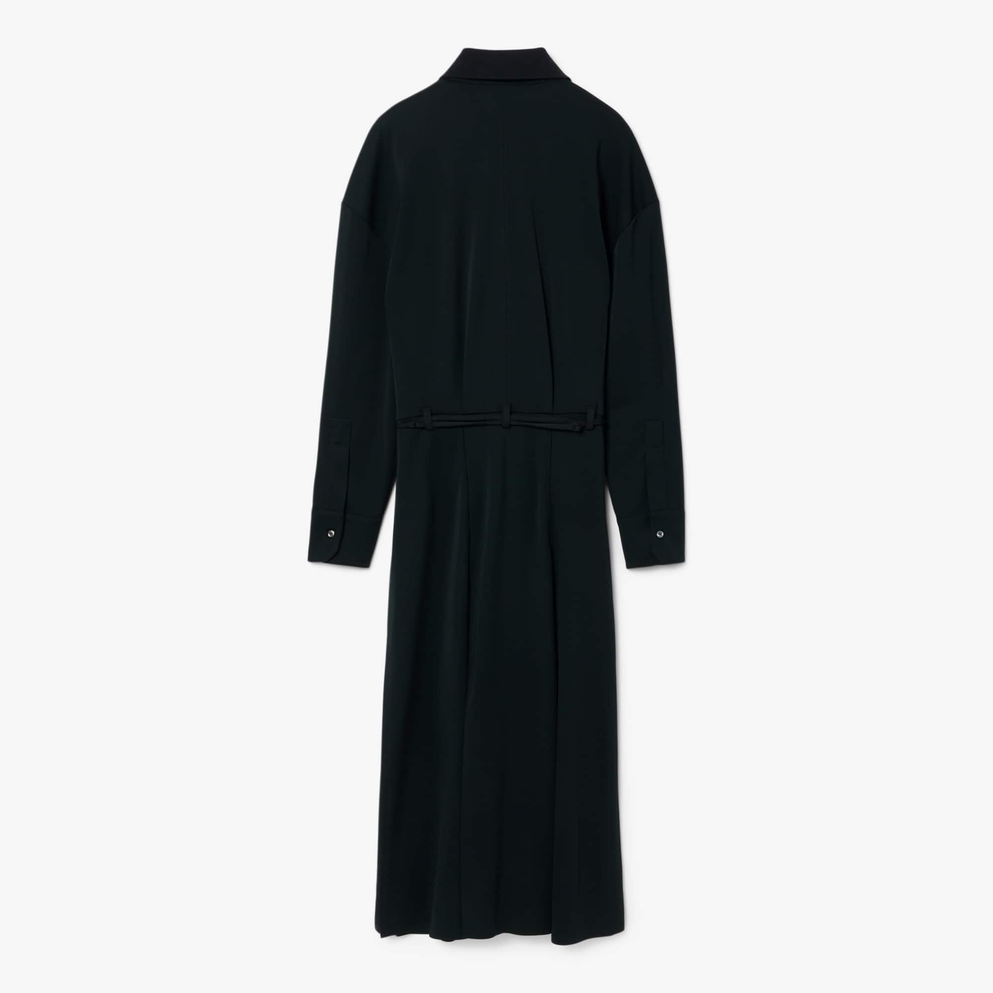 Runway Pleated Polo Maxi Dress