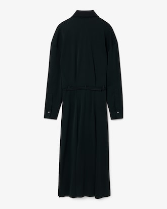 Runway Pleated Polo Maxi Dress