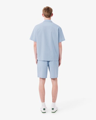 Shorts de Algod&oacute;n Tipo Seersucker