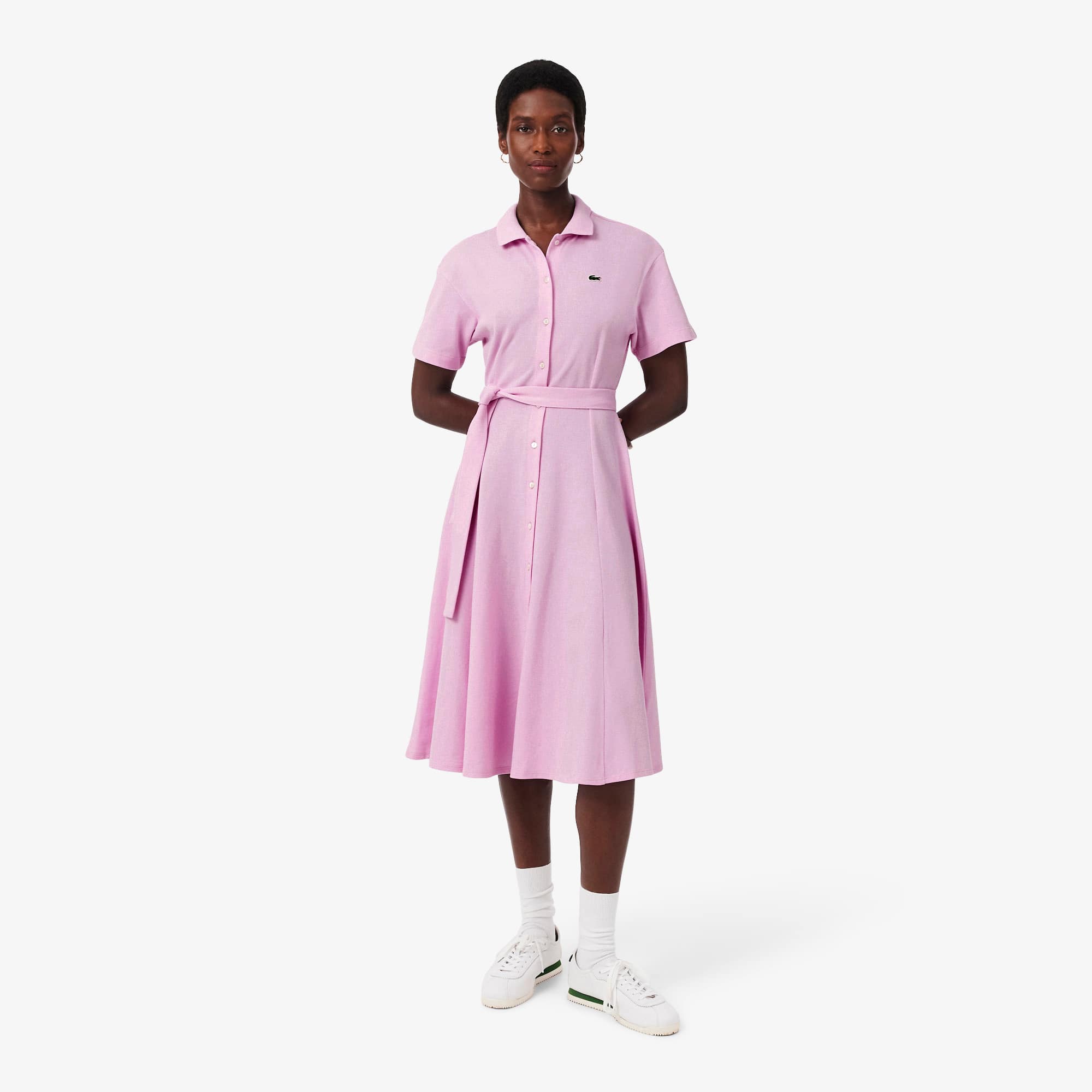 polo pink dress Shell Pink Cotton Polo Dress