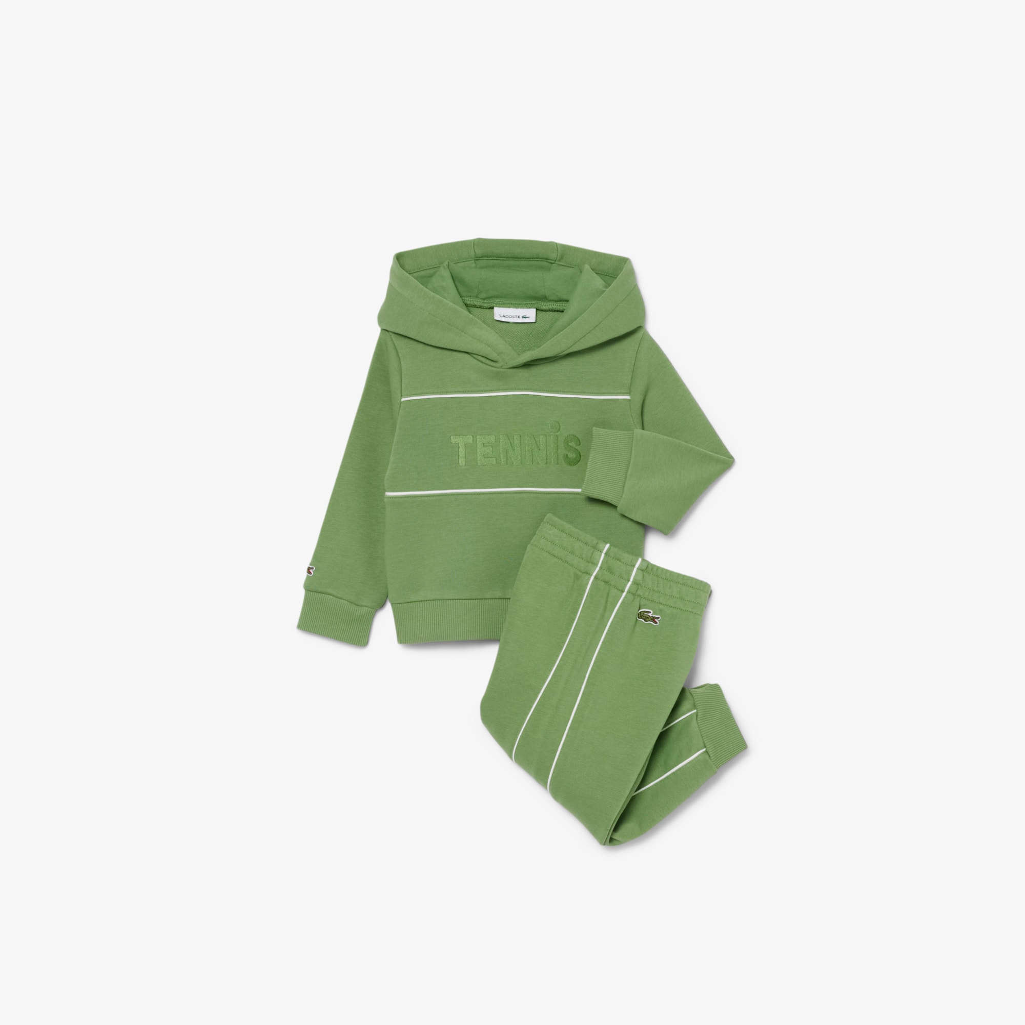 Lacoste Kids' Infants' Printed Fleece Set - 24m In Green