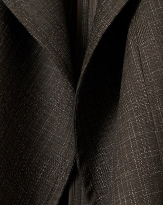 Runway Wrap Collar Wool Trench Coat