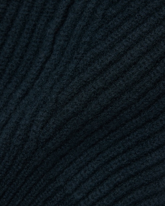 Runway Rib Knit Felted Wool Balaclava