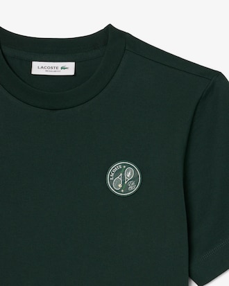 Regular Fit Badge Accent Cotton T-shirt