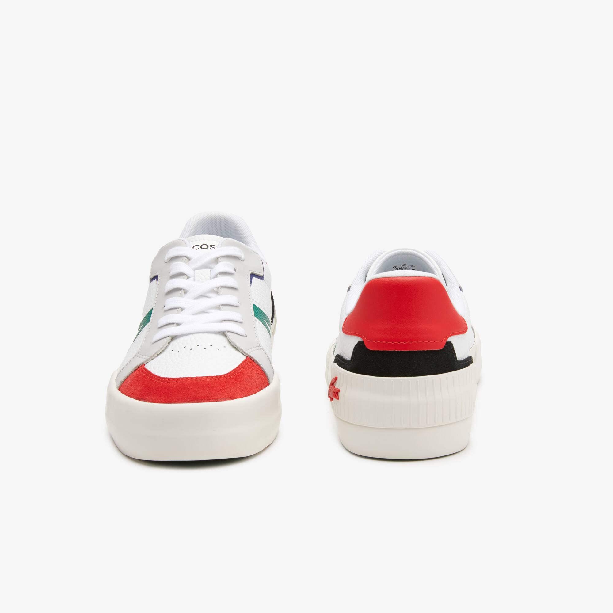 Men's Lacoste L004 Leather Colour-Pop Trainers - Sneakers - New In