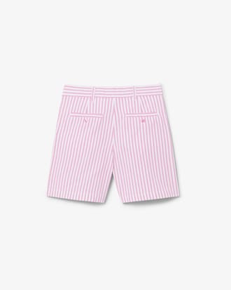Stretch Oxford Striped Bermuda Shorts